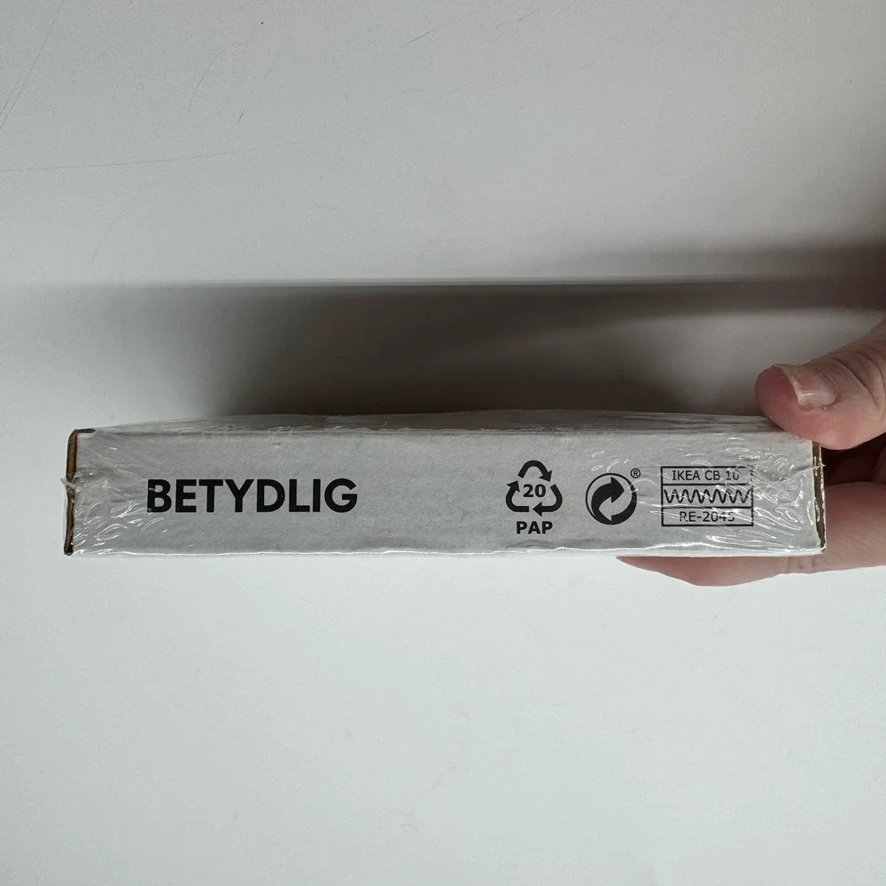 IKEA BETYDLIG White Wall Ceiling Curtain Rod Bracket Set New Sealed 302.198.89